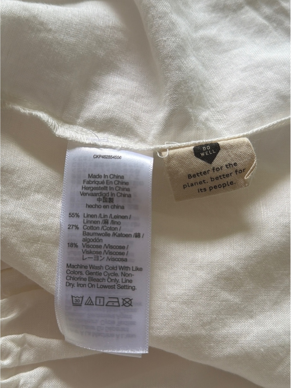 Madewell Linen-Blend Flutter-Sleeve Tiered Mini Dress Size M - Picture 8 of 8